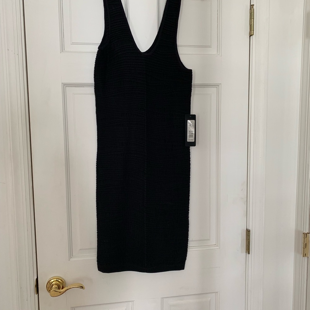 Bebe tank dress, black day or evening.  LBD nice!